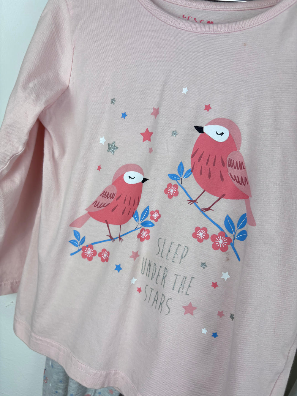 Jeff & Co Bird Print Pyjama Set 3-4 Years-Night Wear-Second Snuggle Preloved