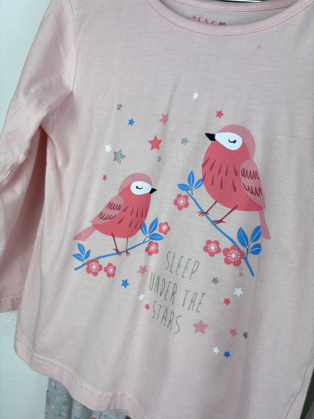 Jeff & Co Bird Print Pyjama Set 3-4 Years-Night Wear-Second Snuggle Preloved