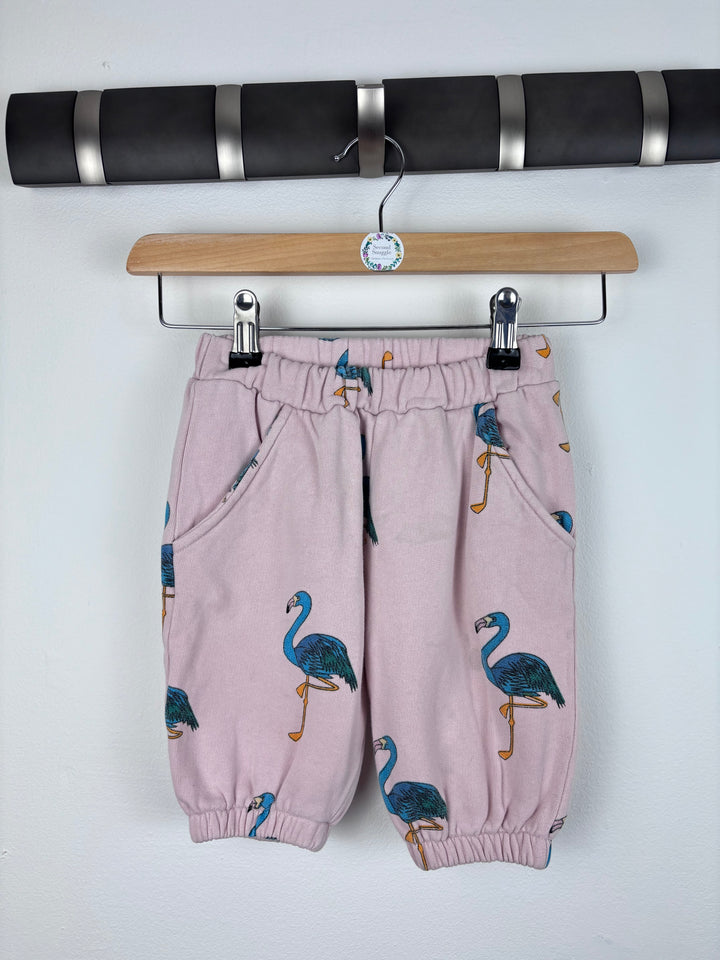 Hugo Tiki Pink Flamingo Print Trousers 2 Years-Trousers-Second Snuggle Preloved
