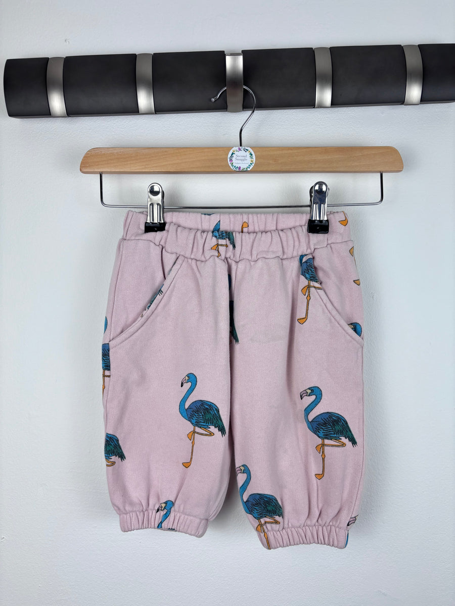 Hugo Tiki Pink Flamingo Print Trousers 2 Years-Trousers-Second Snuggle Preloved