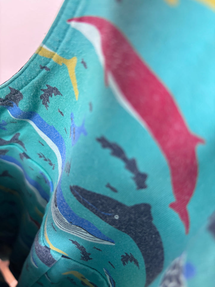 Frugi Boat Applique Dungarees 12-18 Months-Dungarees-Second Snuggle Preloved