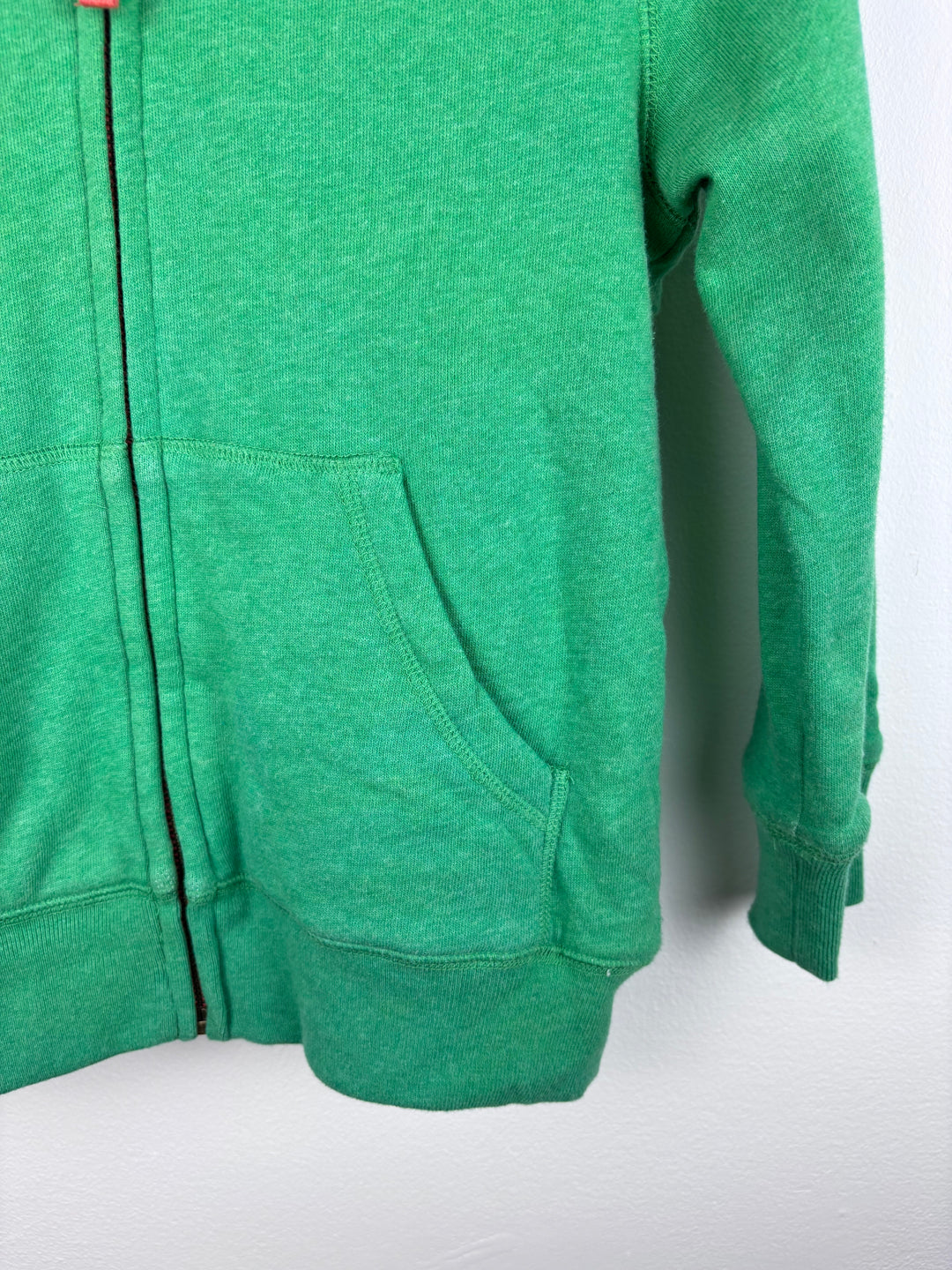 Boden Sherpa Lined Zip Hoodie Green 7-8 Years-Hoodies-Second Snuggle Preloved