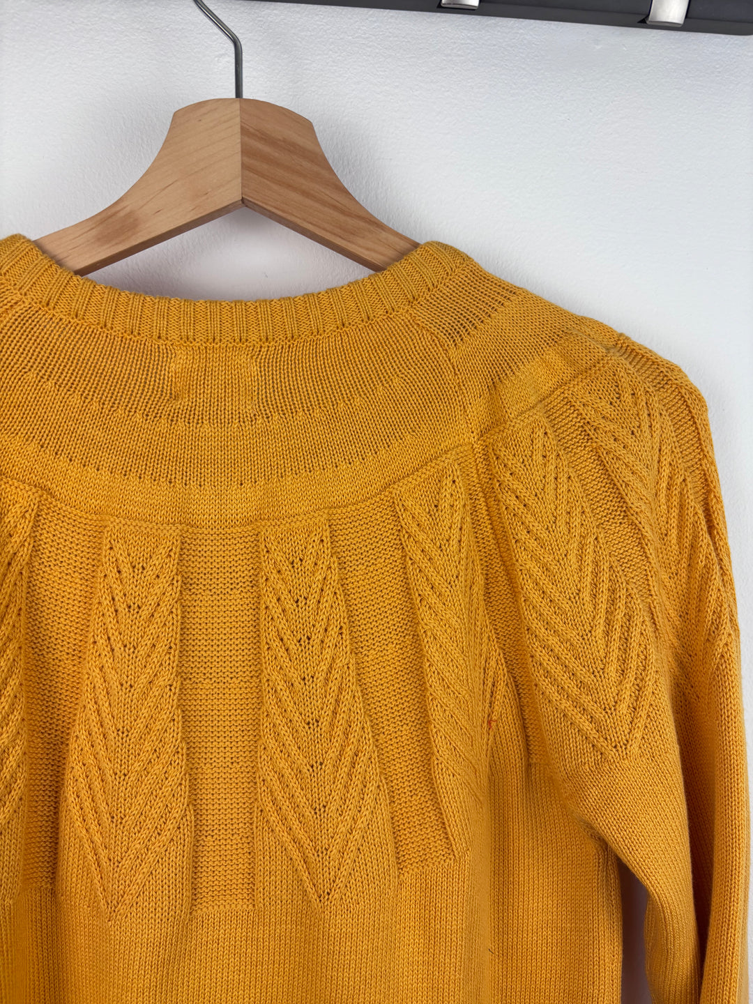 Kite Mustard Pointelle Knit Cardigan 12-13 Years-Cardigans-Second Snuggle Preloved