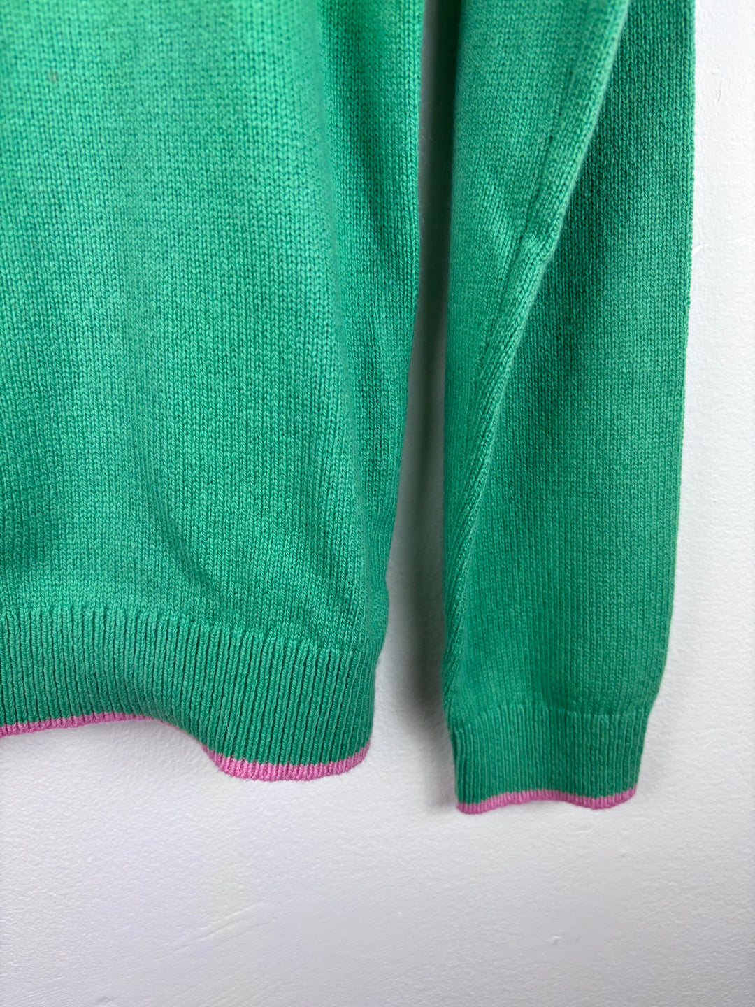 Mini Boden Dog Fair Isle Knit Cardigan Green Pink 11-12 Years-Cardigans-Second Snuggle Preloved