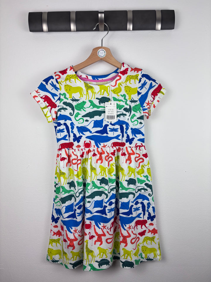 Boden Rainbow Animal Skater Dress 8-9 Years-Dresses-Second Snuggle Preloved