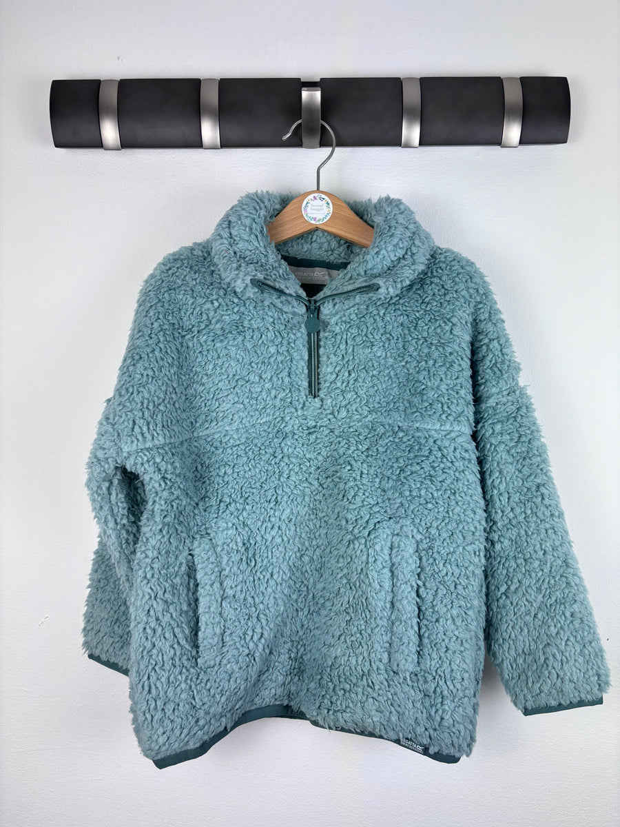 Ex Regatta Sherpa Jumper Teal 11-12 Years-Fleeces-Second Snuggle Preloved