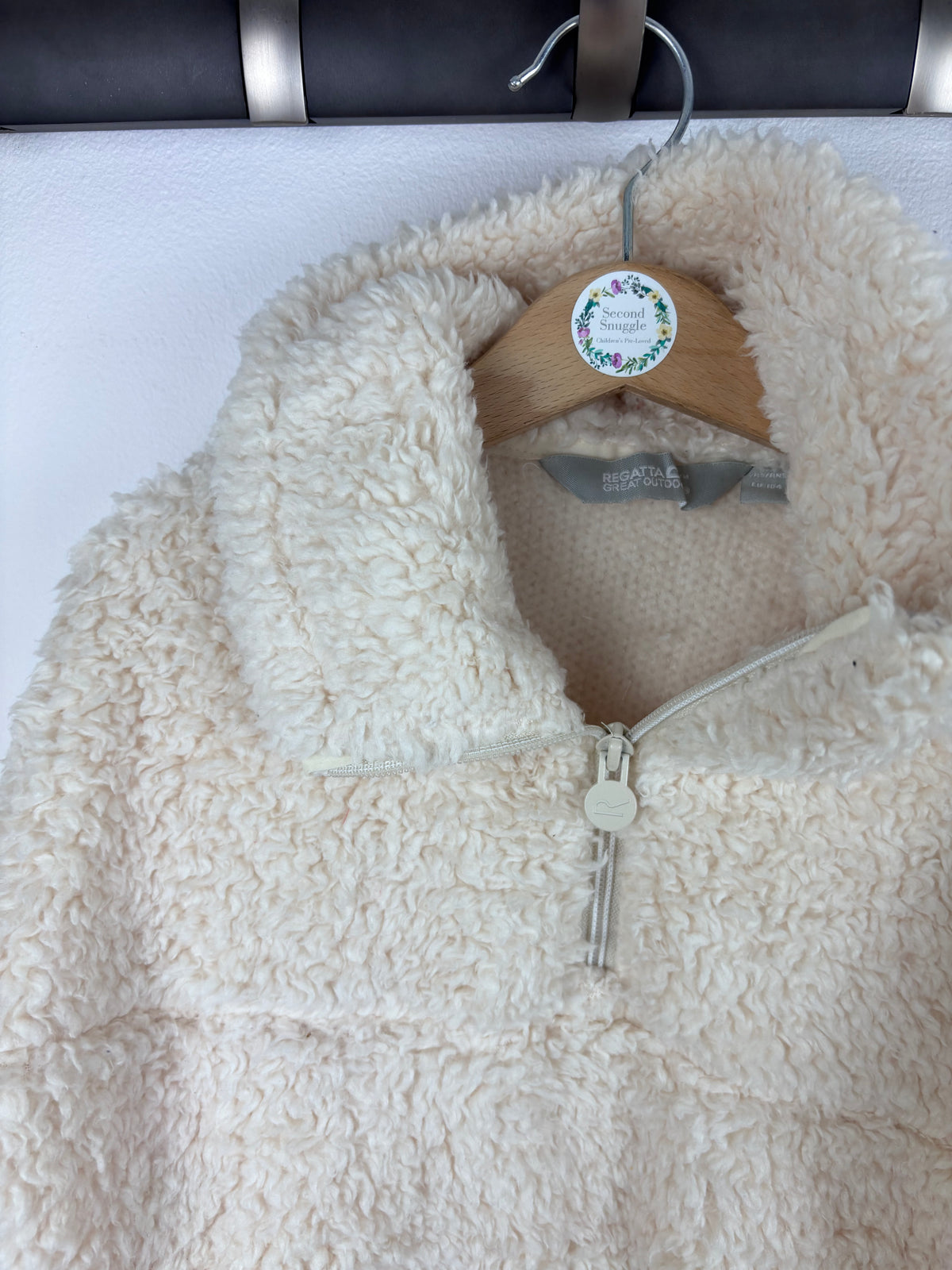 Ex Regatta Sherpa Jumper Cream Fleece-Fleeces-Second Snuggle Preloved