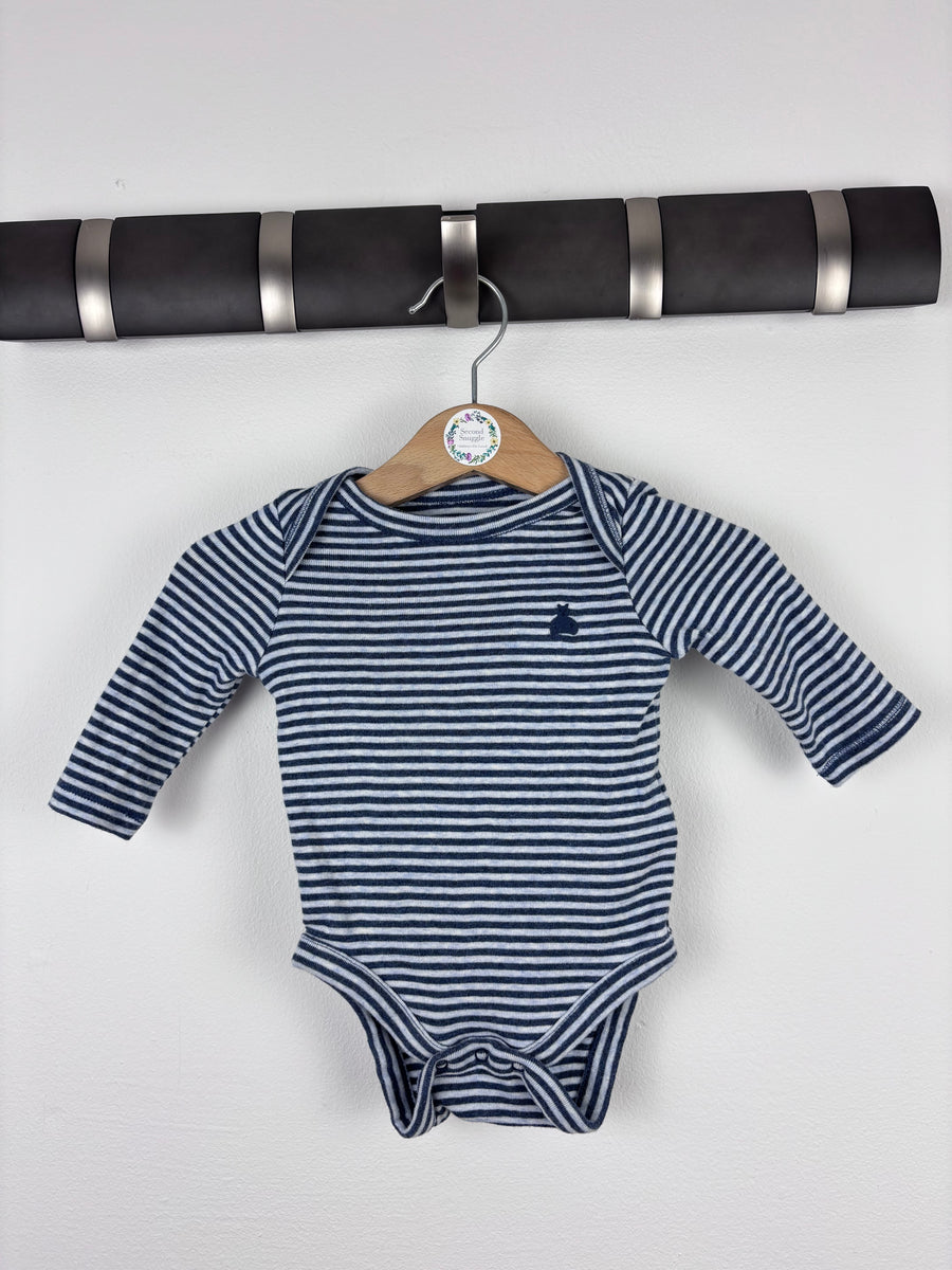 Baby Gap Striped Bodysuit 0-3 Months-Vests-Second Snuggle Preloved