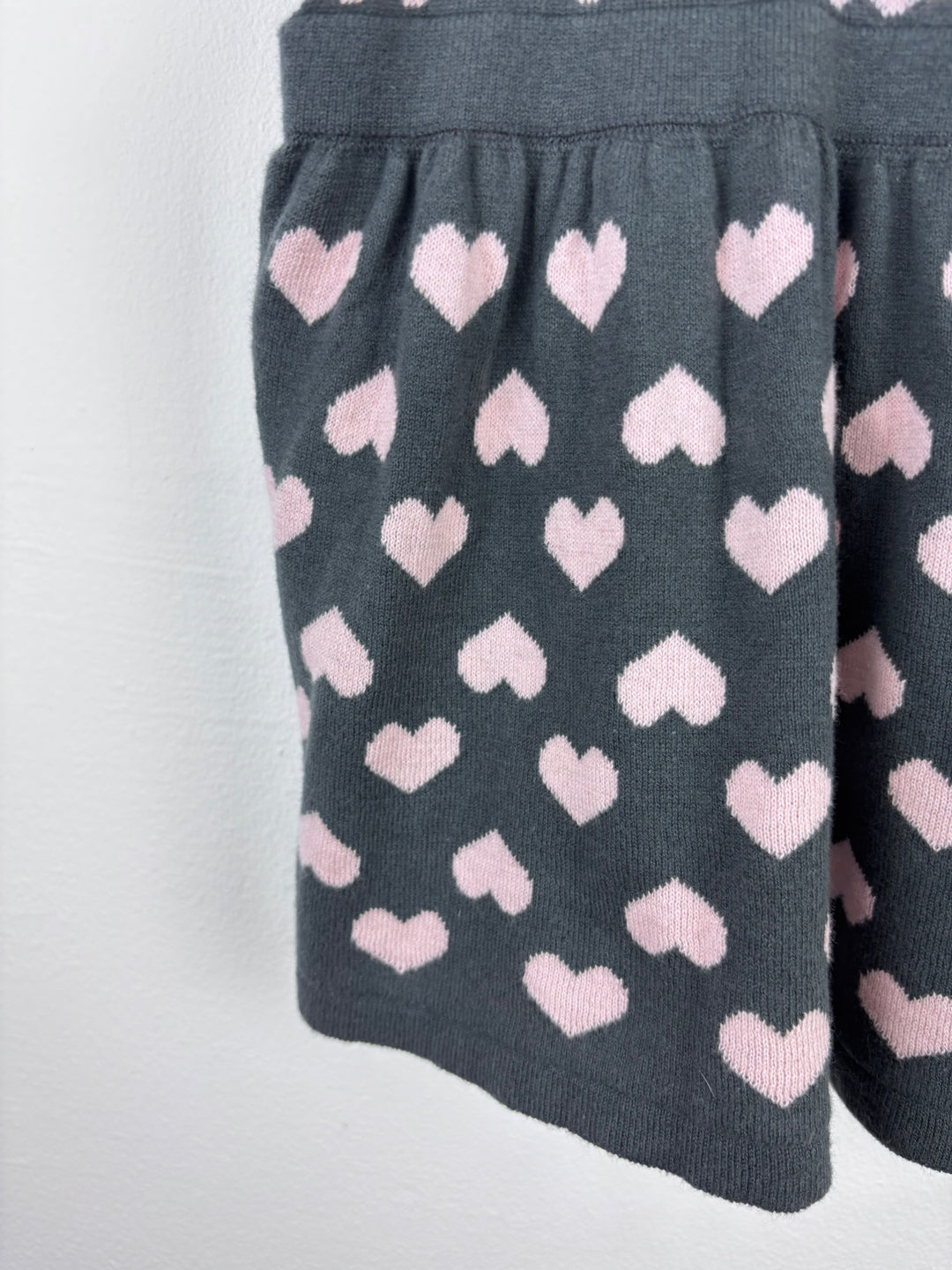 Fred & Flo Pink Heart Knitted Dress 9-12 Months-Dresses-Second Snuggle Preloved