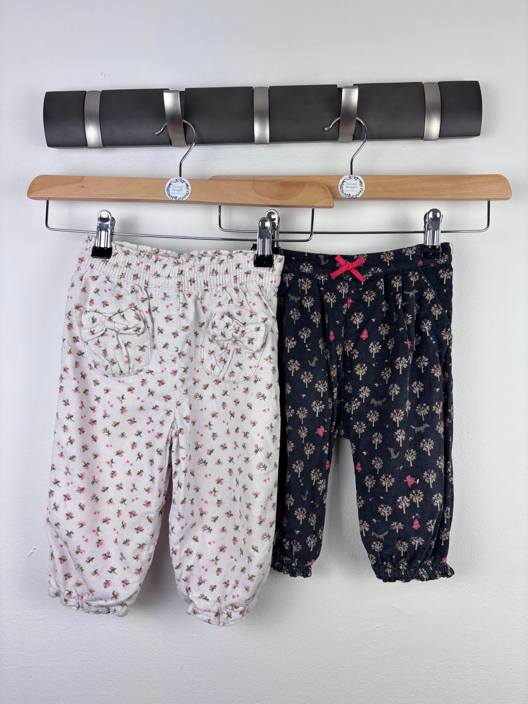 M&S Floral Print Trousers 9-12 Months-Trousers-Second Snuggle Preloved