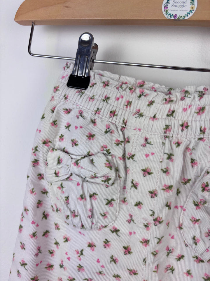 M&S Floral Print Trousers 9-12 Months-Trousers-Second Snuggle Preloved