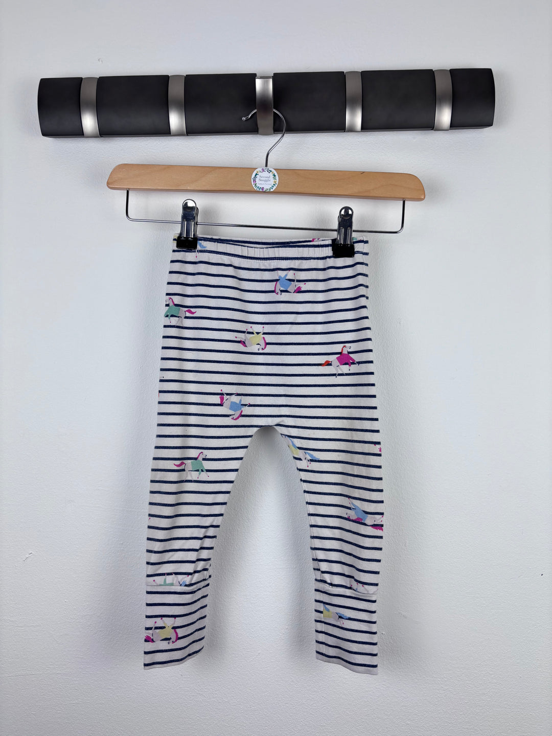 Joules Stripe Horse Leggings 9-12 Months-Leggings-Second Snuggle Preloved