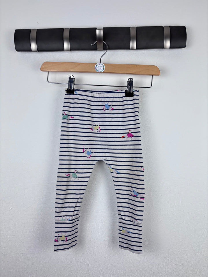 Joules Stripe Horse Leggings 9-12 Months-Leggings-Second Snuggle Preloved