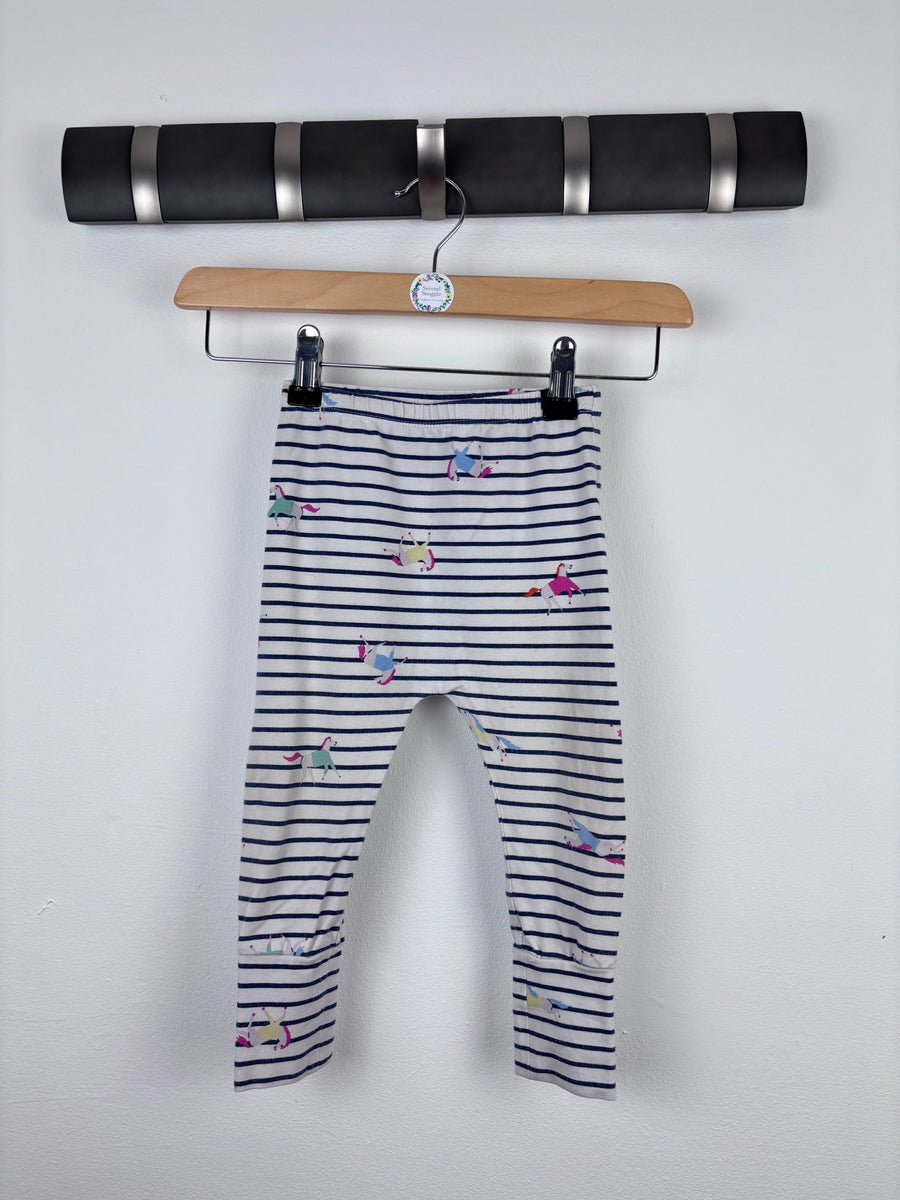 Joules Stripe Horse Leggings 9-12 Months-Leggings-Second Snuggle Preloved