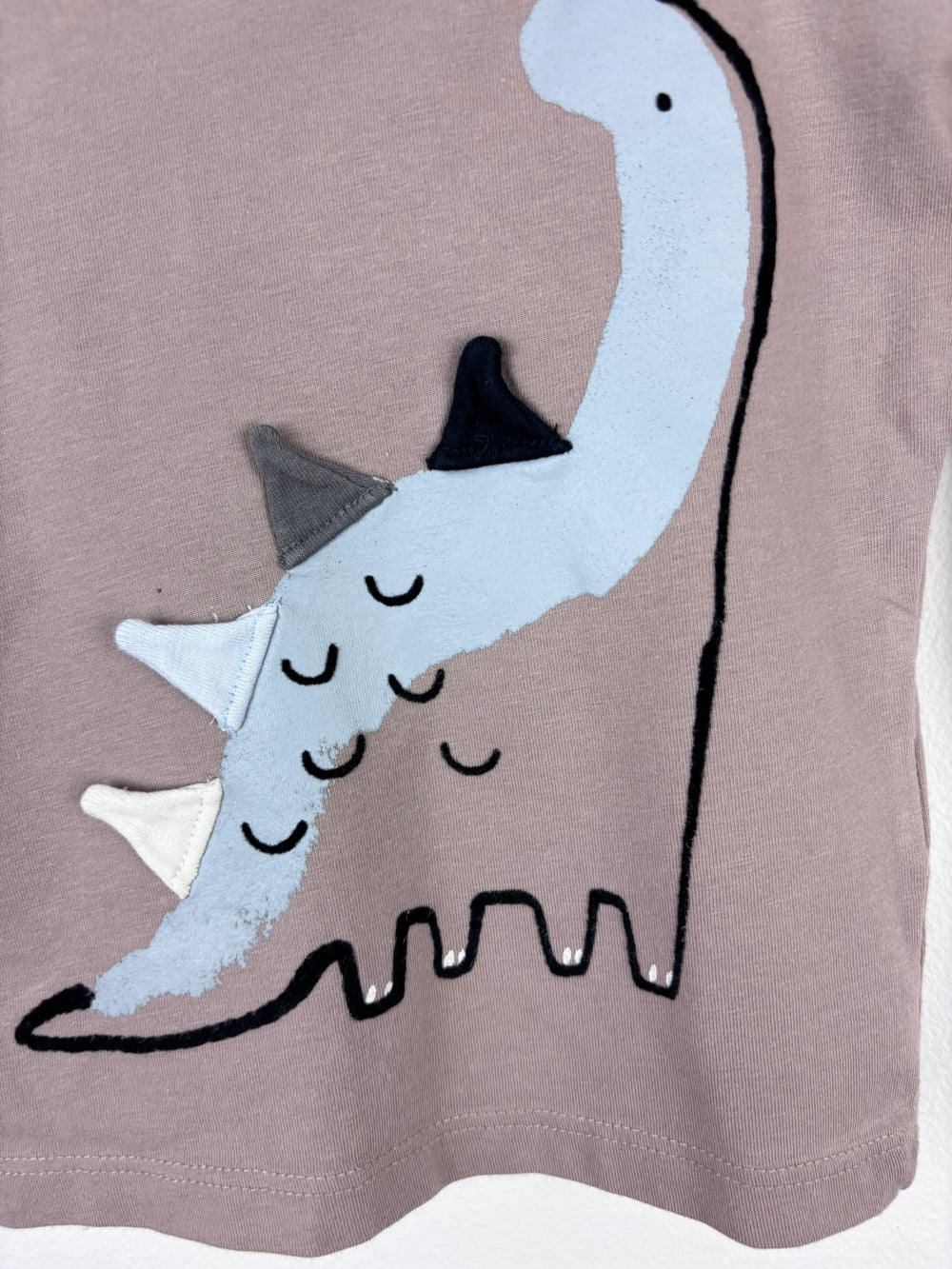 Next Dinosaur Applique Long Sleeve Top Up To 3 Months-Tops-Second Snuggle Preloved