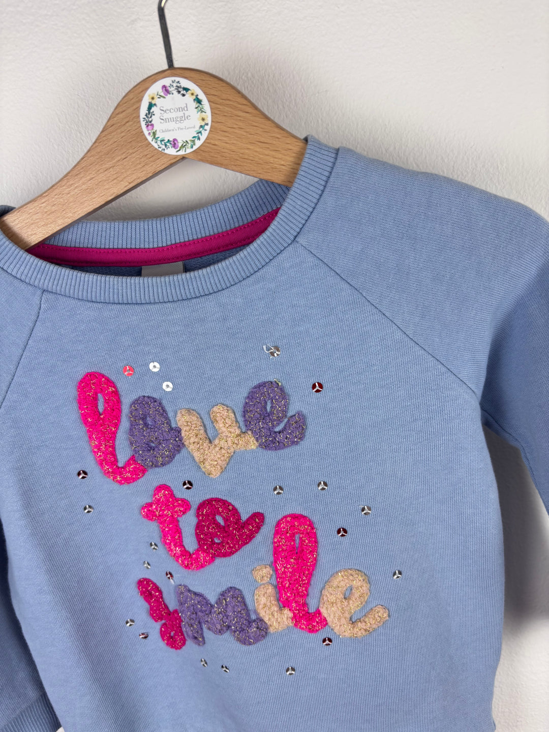 Tu Love To Smile Sweatshirt 18-24 Months-Jumpers-Second Snuggle Preloved