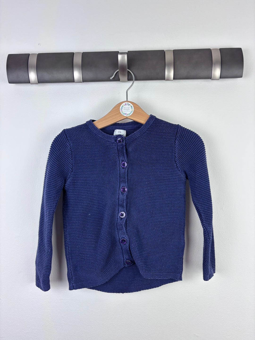John Lewis Navy Knit Cardigan 18-24 Months-Cardigans-Second Snuggle Preloved