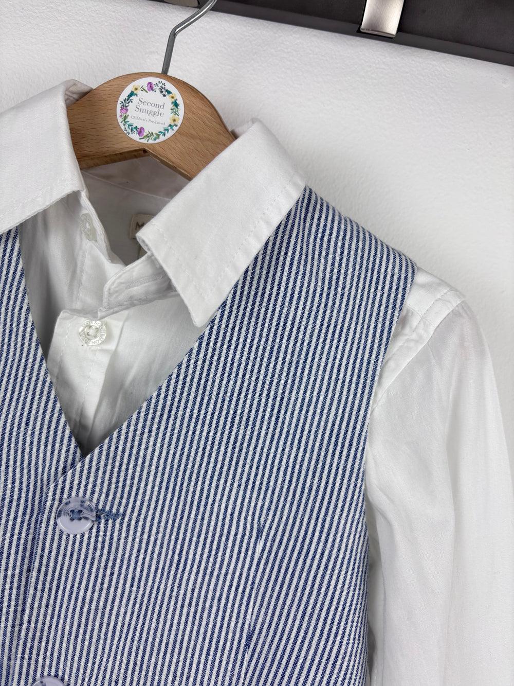 Monsoon Shirt and Waistcoat Set 4 Years-Suits-Second Snuggle Preloved