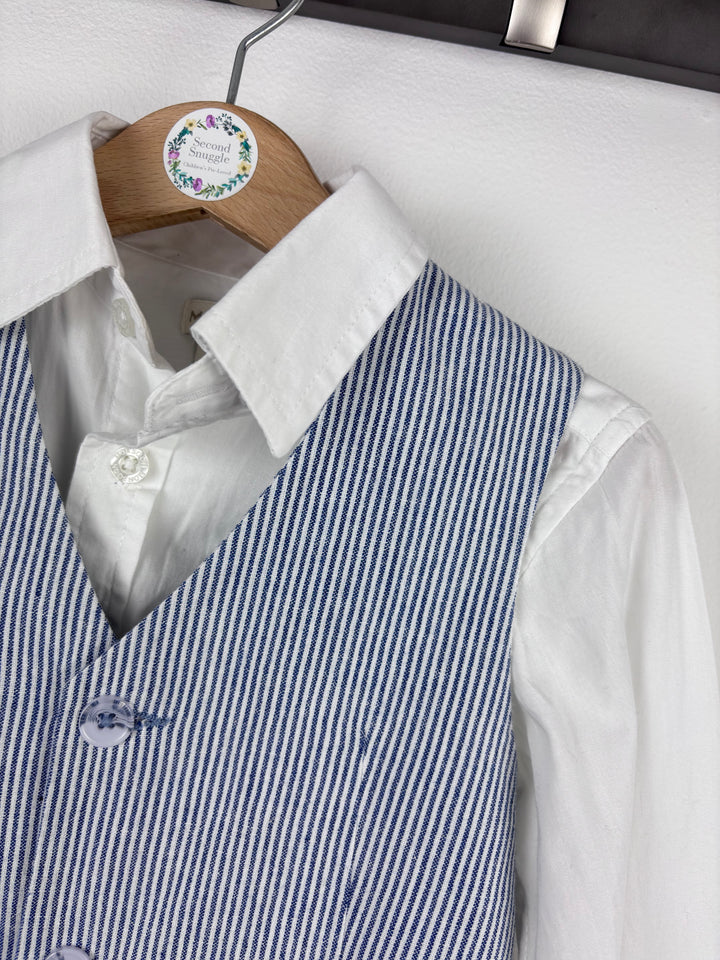 Monsoon Shirt and Waistcoat Set 4 Years-Suits-Second Snuggle Preloved