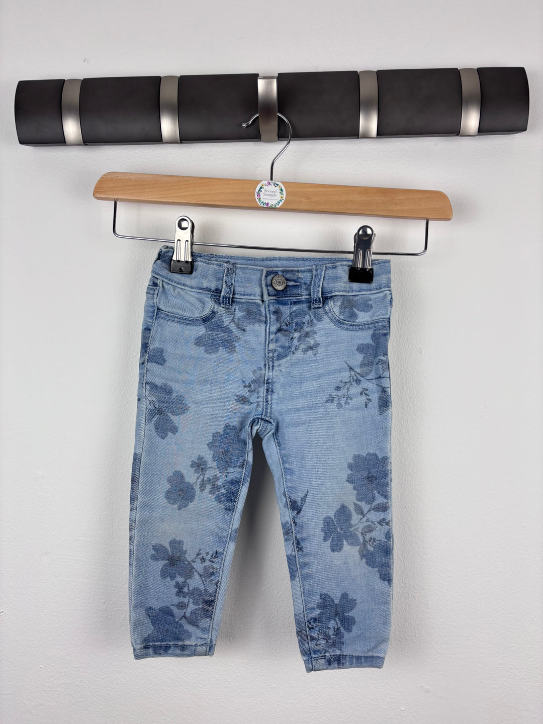 OshKosh Floral Trousers 9-12 Months-Trousers-Second Snuggle Preloved