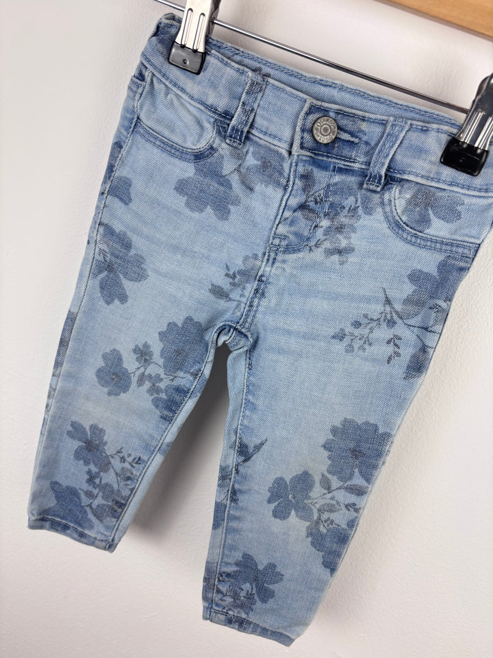 OshKosh Floral Trousers 9-12 Months-Trousers-Second Snuggle Preloved