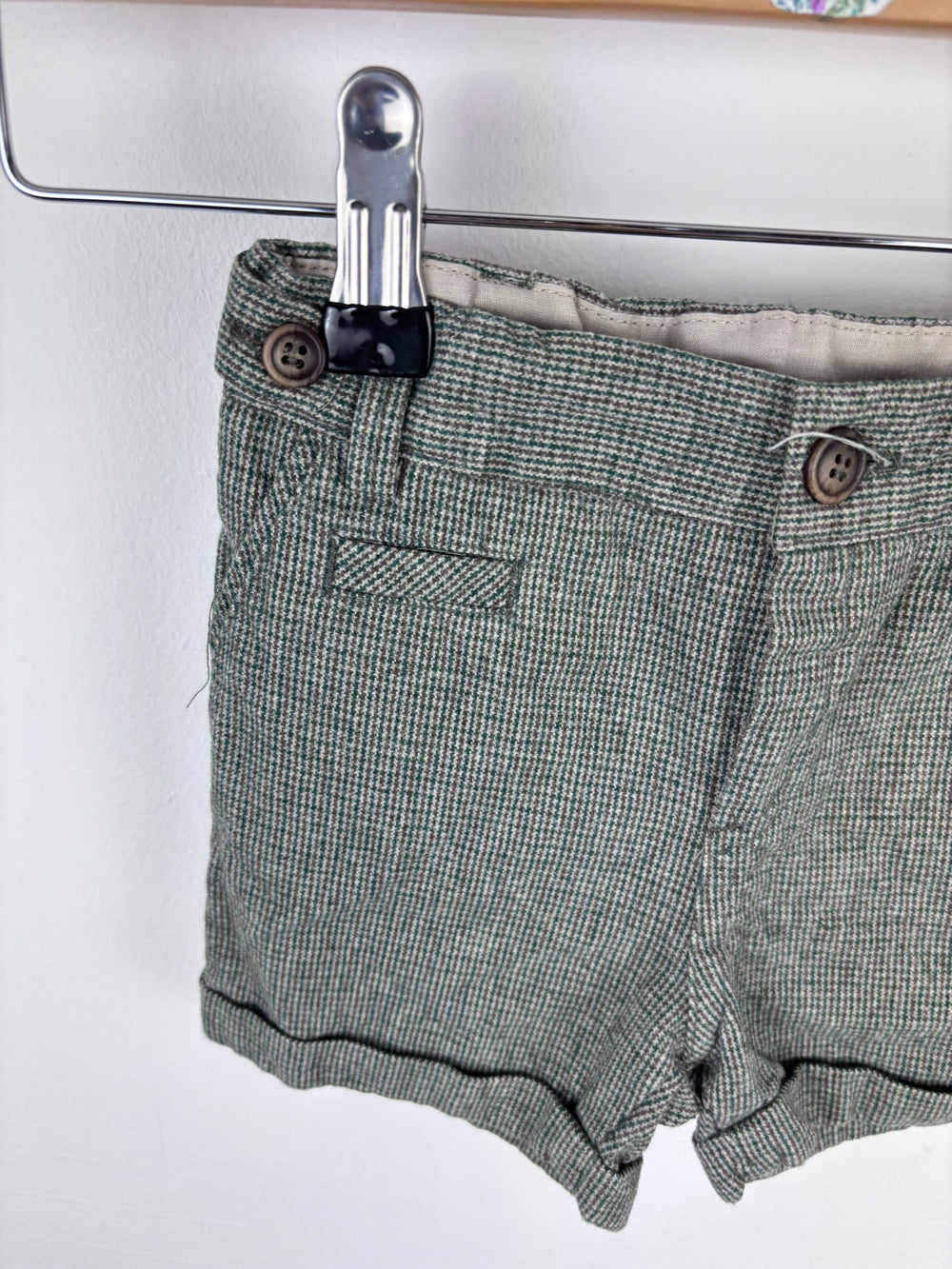 Zara Grey Tailored Shorts 9-12 Months-Shorts-Second Snuggle Preloved