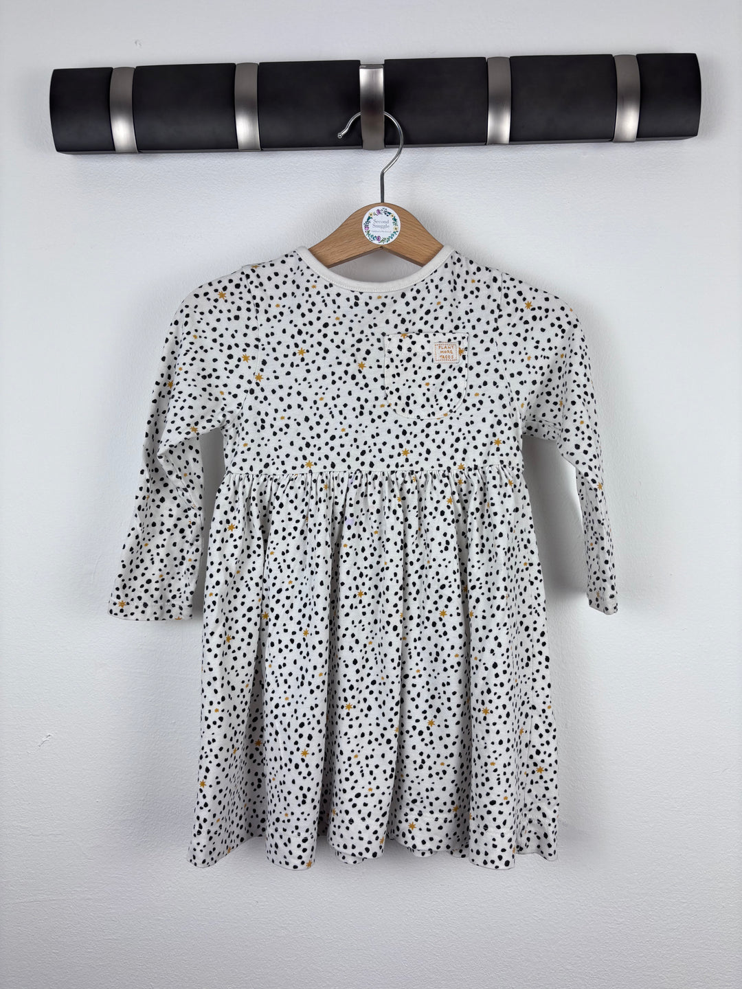 John Lewis Spot Print Dress 9-12 Months-Dresses-Second Snuggle Preloved