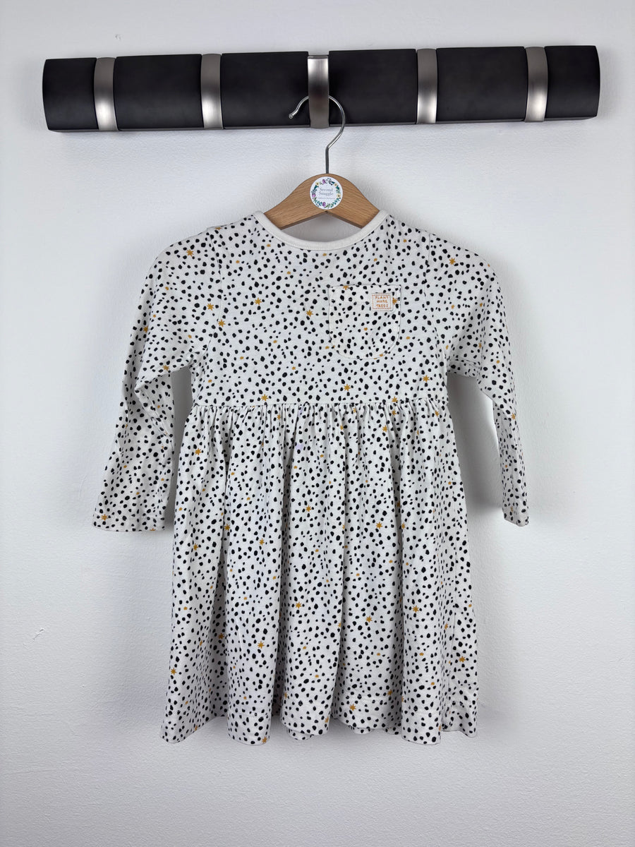 John Lewis Spot Print Dress 9-12 Months-Dresses-Second Snuggle Preloved