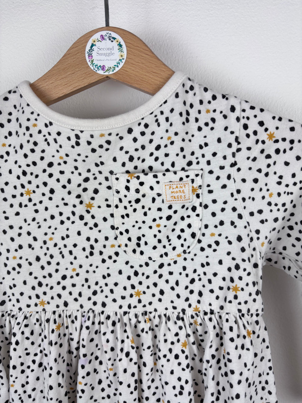 John Lewis Spot Print Dress 9-12 Months-Dresses-Second Snuggle Preloved