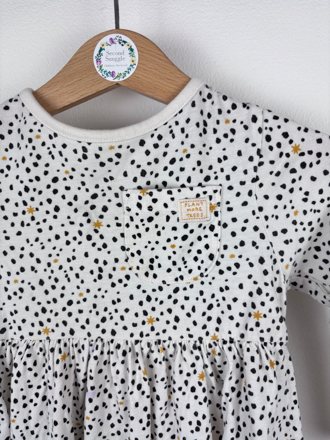 John Lewis Spot Print Dress 9-12 Months-Dresses-Second Snuggle Preloved