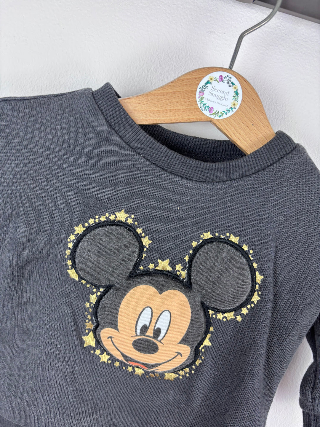 Fred & Flo Mickey Mouse Sweatshirt 3-6 Months-Jumpers-Second Snuggle Preloved
