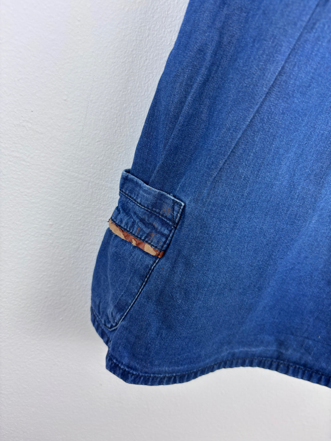 Next Denim Pinafore Dress 9-12 Months