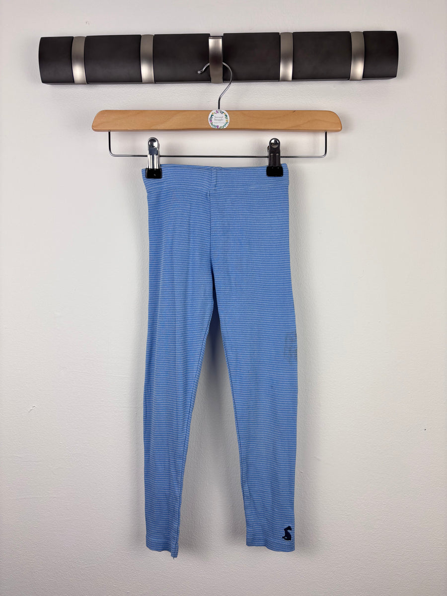 Joules Blue Stripe Leggings 3-4 Years-Leggings-Second Snuggle Preloved