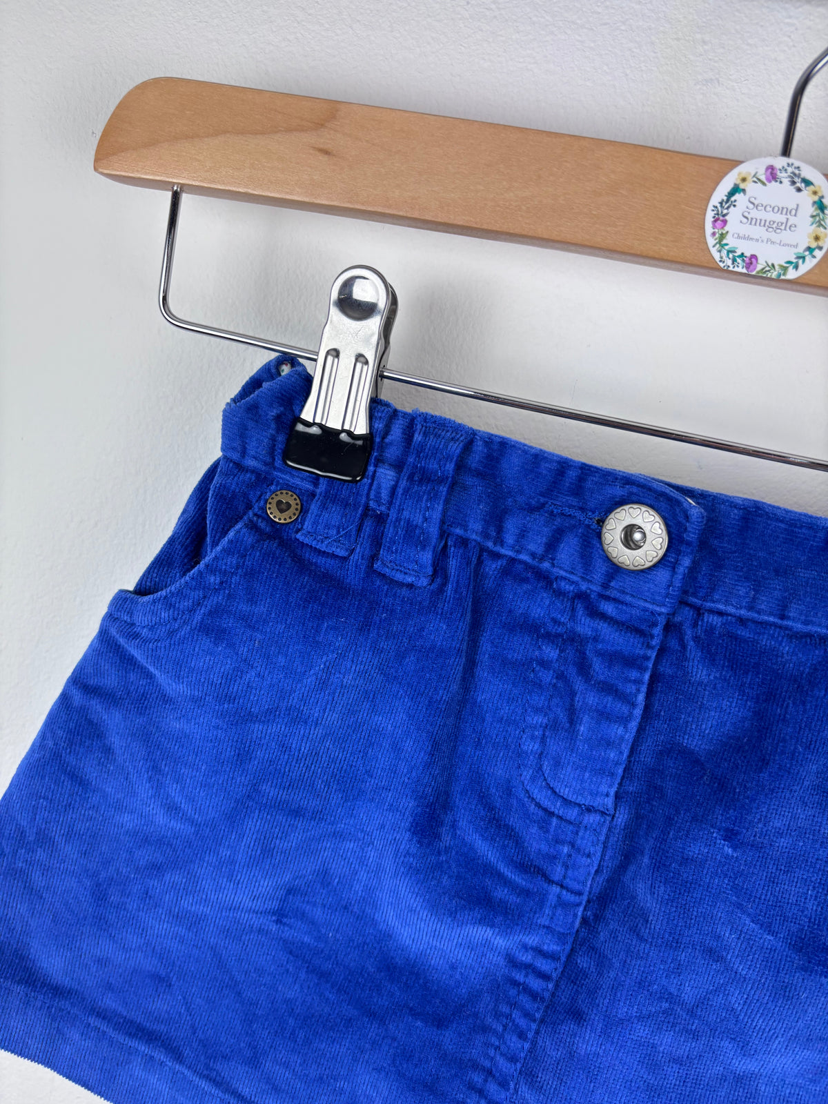 John Lewis Blue Cord Skirt 4 Years-Skirts-Second Snuggle Preloved