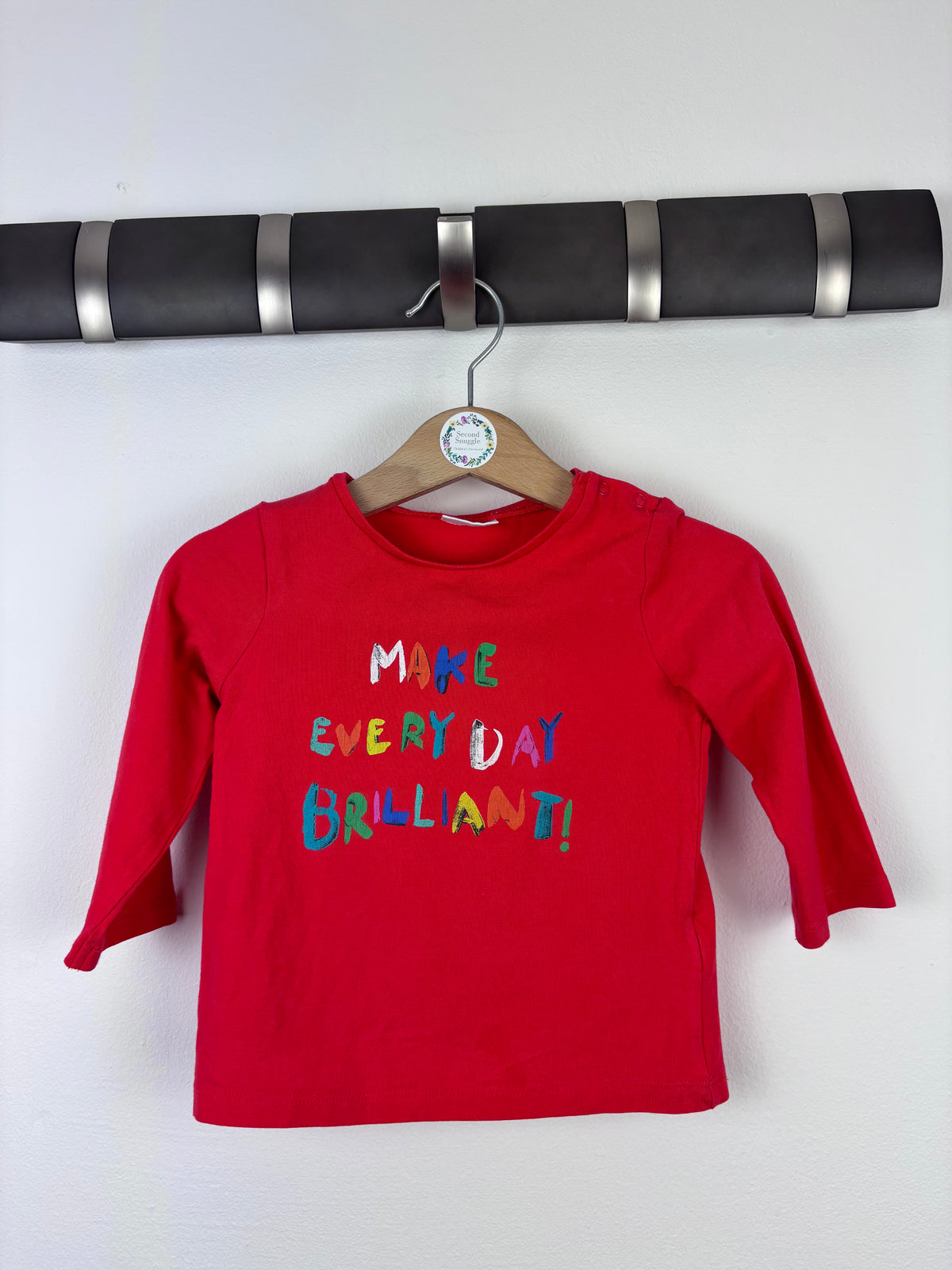 Next Red Slogan Top 6-9 Months-Tops-Second Snuggle Preloved