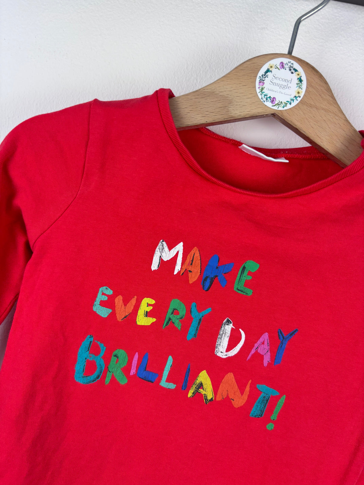 Next Red Slogan Top 6-9 Months-Tops-Second Snuggle Preloved