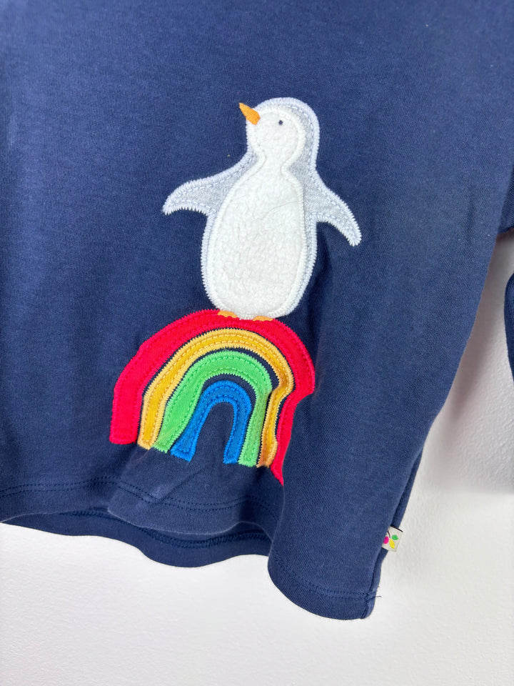 Frugi Penguin Rainbow Top 6-12 Months