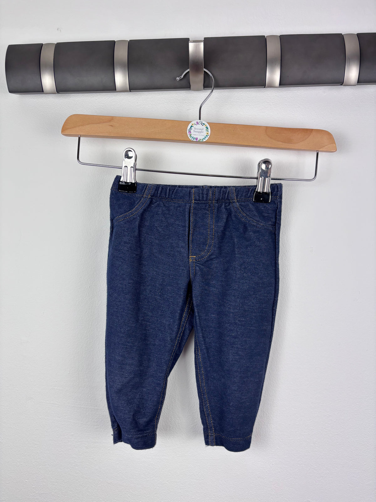 Simple Joys Denim Style Leggings 12 Months-Leggings-Second Snuggle Preloved