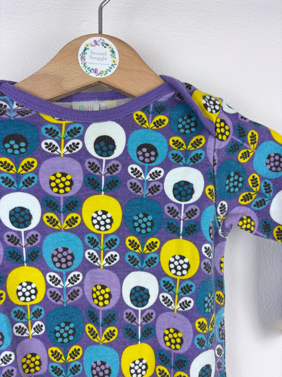 Mini Club Printed Sleepsuit 9-12 Months-Sleepsuits-Second Snuggle Preloved