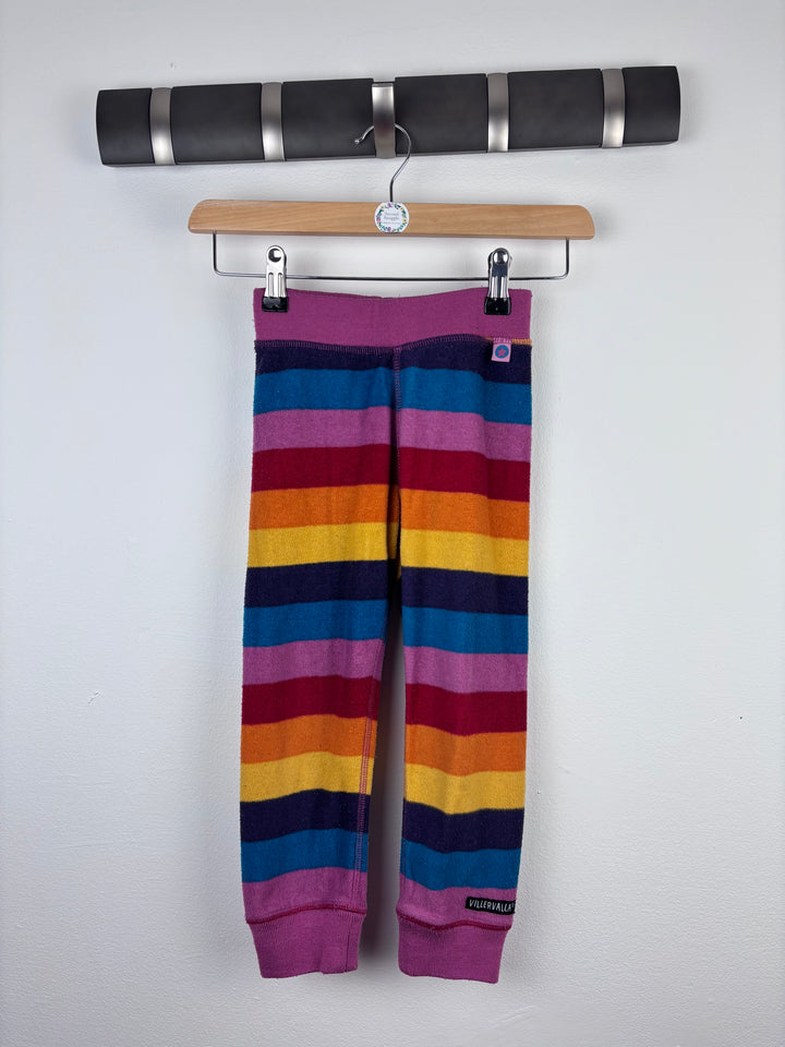 Villervalla Stripe Leggings 104 (3-4 Years)-Trousers-Second Snuggle Preloved
