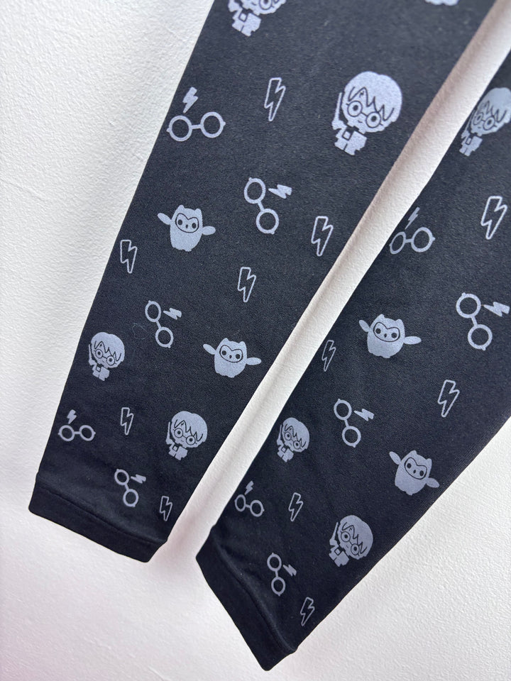 Primark Black Harry Potter Leggings 10-12 Years-Leggings-Second Snuggle Preloved