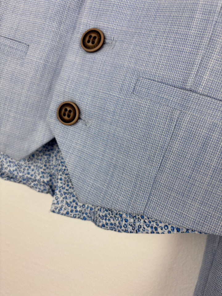 Next Blue Waistcoat Outfit Set 6-9 Months-Sets-Second Snuggle Preloved