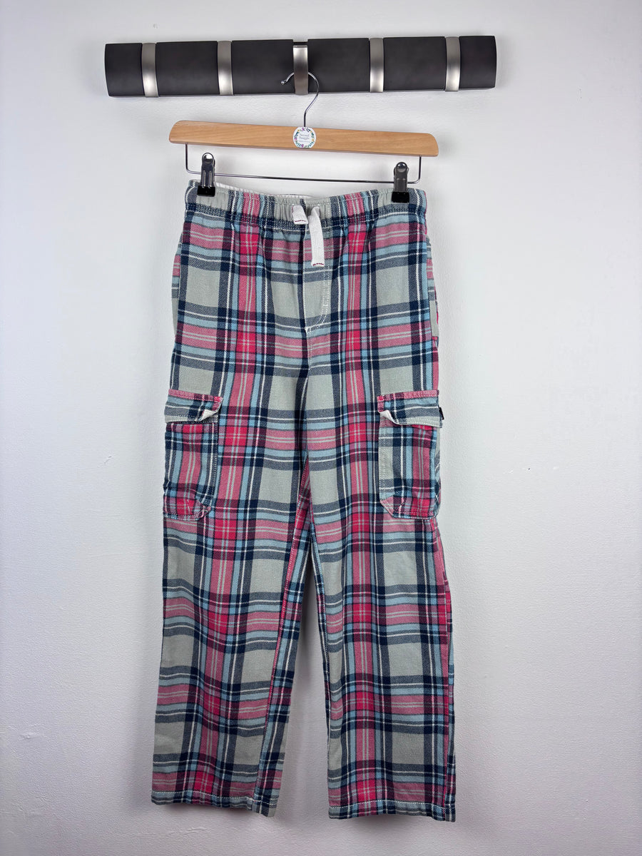 Mini Boden Check Cargo Trousers 11 Years-Trousers-Second Snuggle Preloved