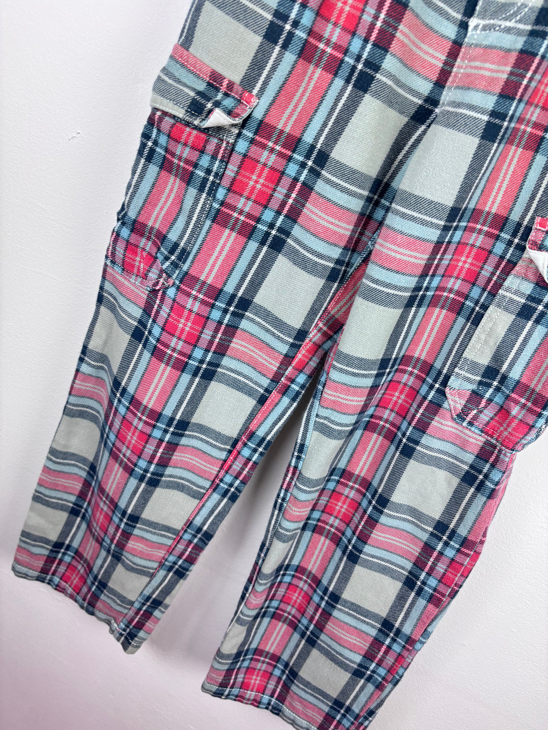 Mini Boden Check Cargo Trousers 11 Years-Trousers-Second Snuggle Preloved