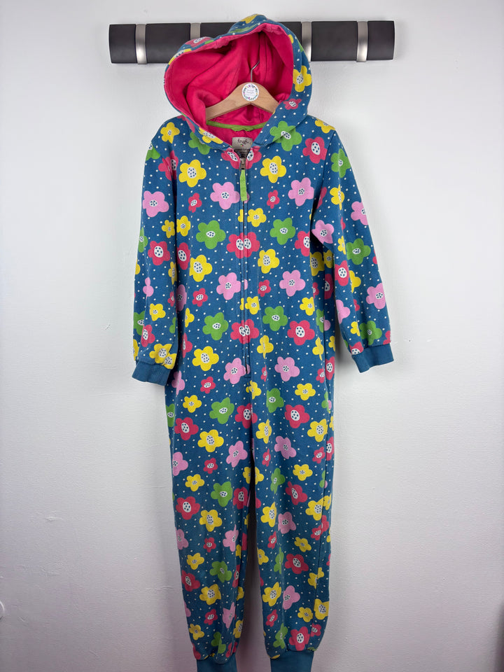 Frugi Flower Print All In One Snugglesuit 8-9 Years-All In One-Second Snuggle Preloved
