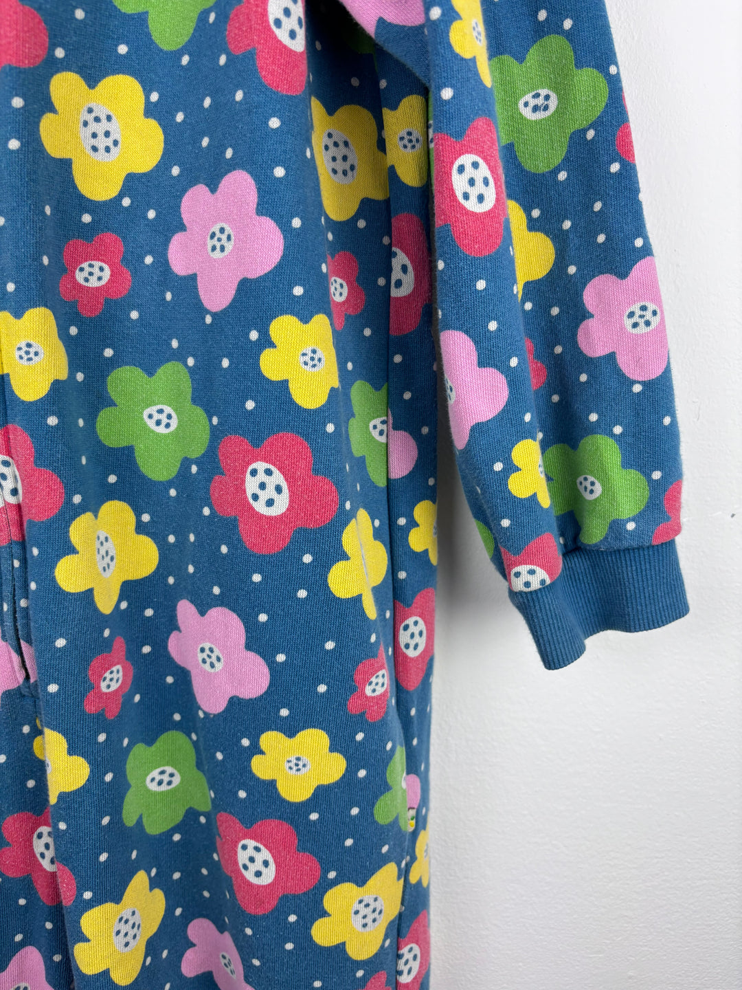 Frugi Flower Print All In One Snugglesuit 8-9 Years-All In One-Second Snuggle Preloved