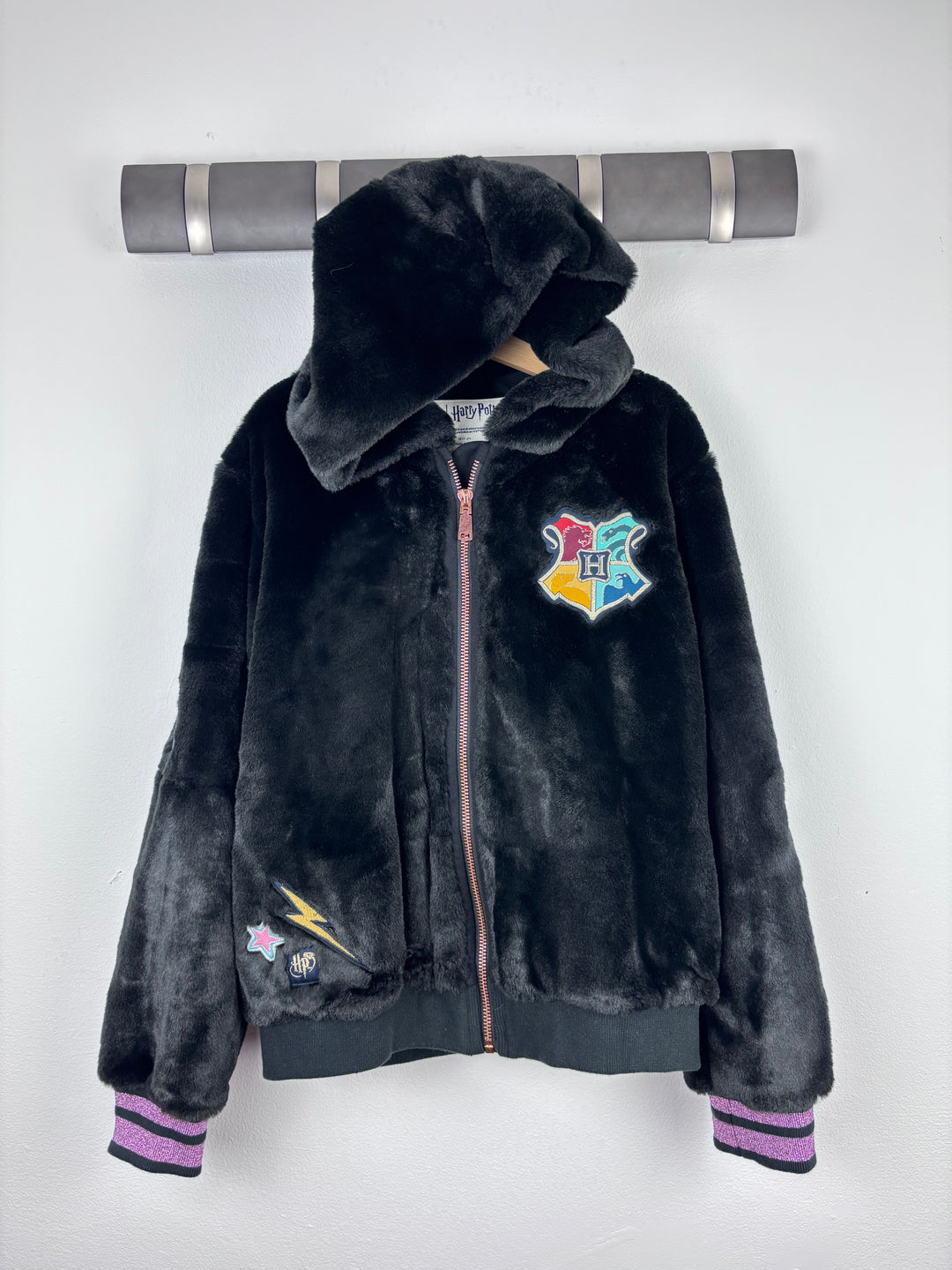 M&S Harry Potter Faux Fur Zip Hoodie 10-11 Years-Jackets-Second Snuggle Preloved
