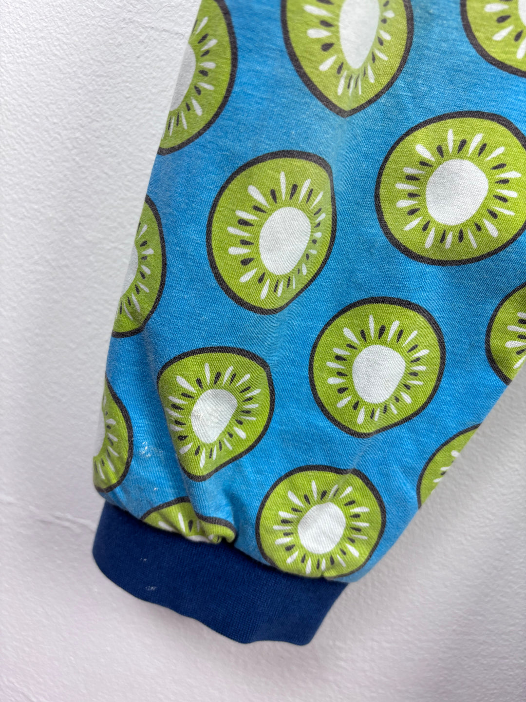 Maxomorra Kiwi Print Hooded All In One 110/116 (4-5 Years)-All In One-Second Snuggle Preloved