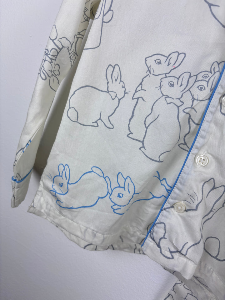 M&S Peter Rabbit Print Pyjama Set 3-4 Years-Night Wear-Second Snuggle Preloved