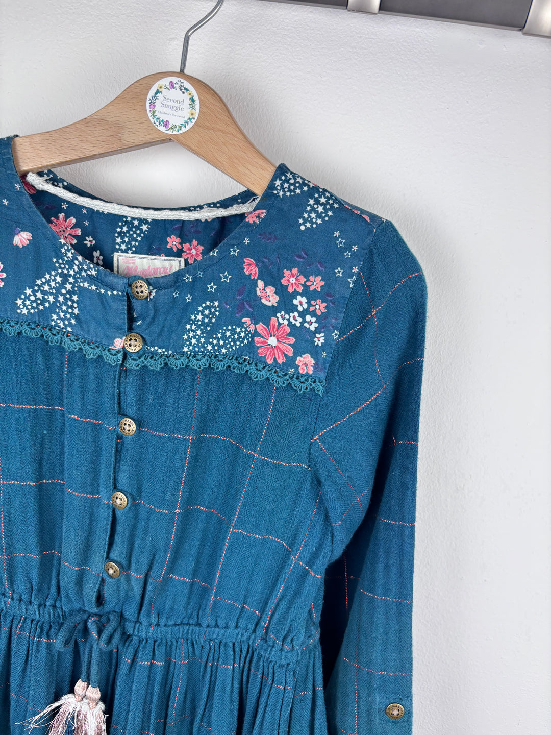 Mantaray Embroidered Tiered Dress 8 Years-Dresses-Second Snuggle Preloved